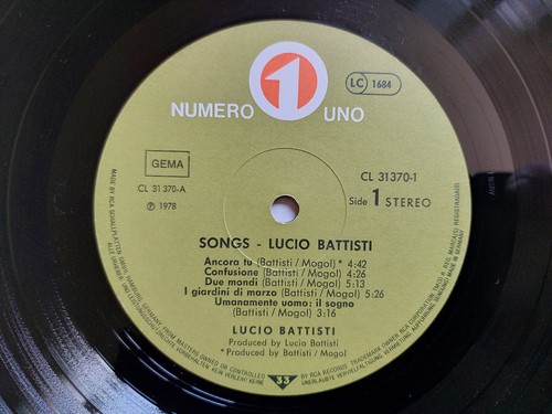LUCIO BATTISTI „SONGS“ 2LP GERMAN PRESS - Bild 5 von 5