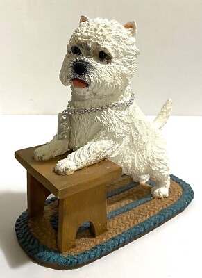 WESTIE Dog Figure West Highland Terrier, Tall, tag says My