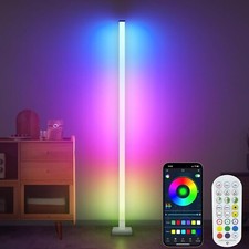 RGB Floor Lamp with Music Sync Color Changing Remote  App Control, Timer NIB