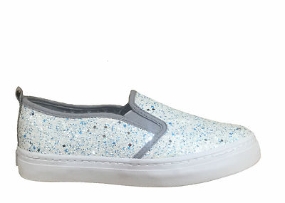 GIOSEPPO Art. CARIARI girls/women slip-on glitter grey shoes 