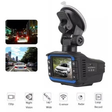 Car DVR Camera 2-in-1 Digital Video Recorder Radar Speed Detector Dash Cam