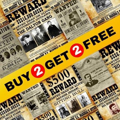 KAUFEN SIE 2 FET 2 GRATIS Wanted Dead Or Alive Vintage Poster - alte...