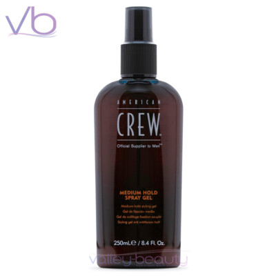 AMERICAN CREW (Classic, Medium Hold, Spray Gel, Alcohol FREE, Natural, 250ml)