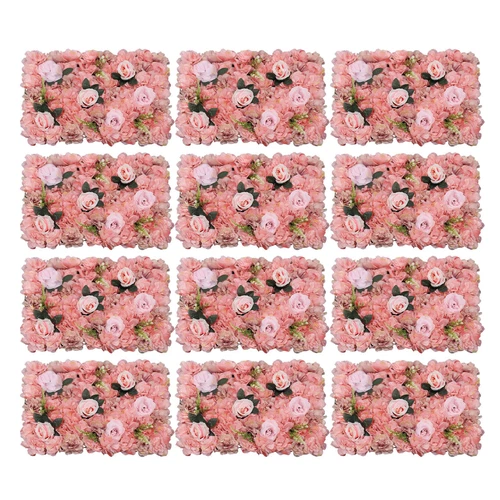 12 Pcs Flower Wall Panel, Artificial Flower Backdrop, Flower Panels for Backdrop - Picture 1 of 1