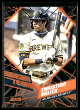 2021 Topps Stadium Club Chrome - Beam Team #BTC-9 Christian Yelich Orange 35/50