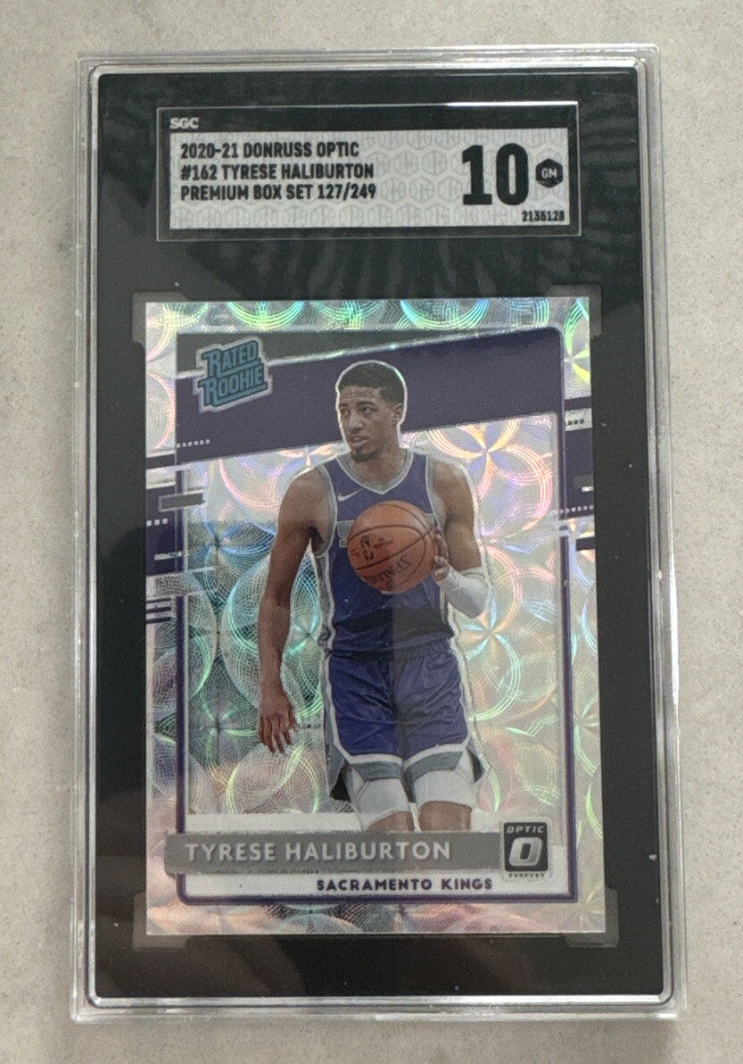 2020-21 Donruss Optic Tyrese Haliburton RC Optic Premium Box Set 127/249 Pacers