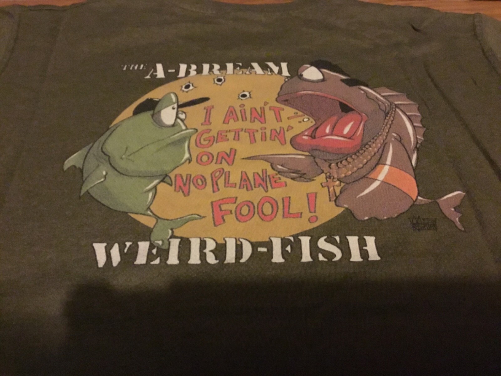 Men's Weird Fish T Shirt 3xl Xxxl THE A BREAM i ain’t getting on no