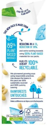 Alpro Soya No Sugars Plant-Based Long Life Drink, Vegan & Dairy Free, 1L (Pack Of 8) On - View #12