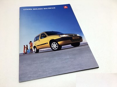 2002 Citroen Berlingo Multispace Brochure - UK Version