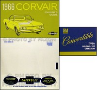1966 Chevrolet Corvair Cabrio Bedienungsanleitung Set Handbuch Corsa Monza