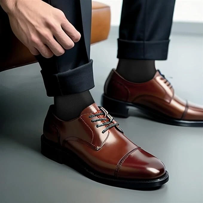 Calcetines de vestir negros para hombre calcetines finos súper suaves ligeros cómodos lisos 9-11 10-13 Foto 2 de 4