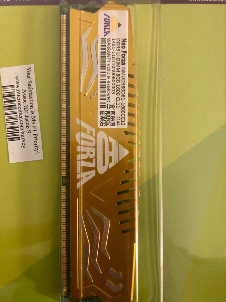 Neo Forza 2x8gb ddr3 1600mhz used/new - Image 3 of 3
