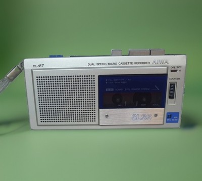 Aiwa TP-M7 Voice Recorder SLSS Mini Portable Recorder MADE IN JAPAN