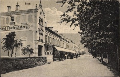 Postcard Sayn Bendorf in Rhineland-Palatinate, hotel Friedrichsberg,... - 10090559