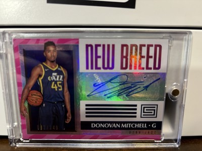 DONOVAN MITCHELL 2017-18 Panini Status New Breed RC Auto Pink /149 Cavs Jazz