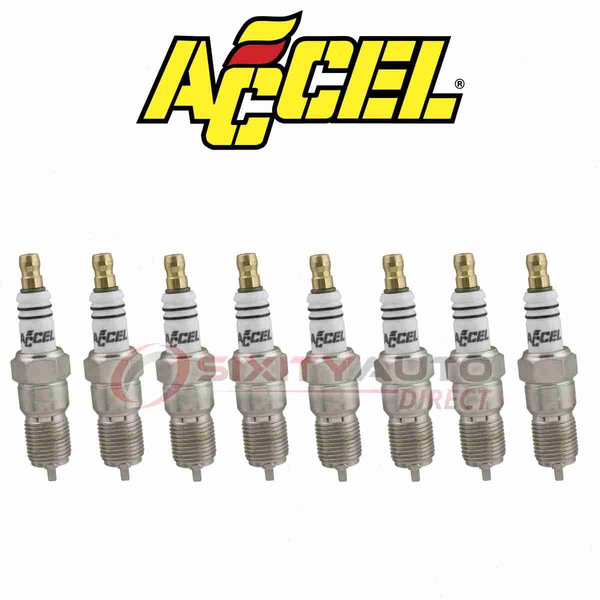 8 pc ACCEL Spark Plug for 1996-1998 Chevrolet K3500 7.4L V8 - Ignition gw