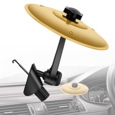 Gold Car Drum Cymbal Air Vent Mini Set Dash Vehicle Music Lover Gift