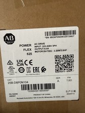 Allen Bradley 25b-d6p0n104 Powerflex 525 AC Drive 3 HP 6a 480v