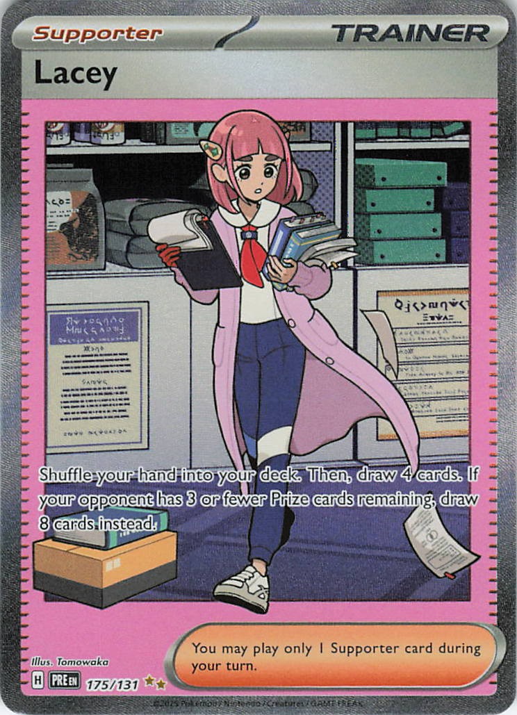 Lacey 175/131 Special Illustration Rare Prismatic Evolutions Pokemon Holo NM