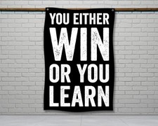 Motivational Gym Flag - Custom Wall Tapestry for Home Garage Gym Decor
