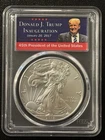 2018 (W) Silver Eagle PCGS SP70 Burnished FDOI - Trump Inauguration