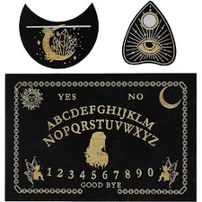 Wooden Ouija Board Game Planchette Divination Witchcraft Spiritual Communication