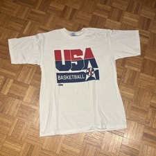 1991 Salem Sportswear USA Basketball Olympics T-Shirt - XL - EXC