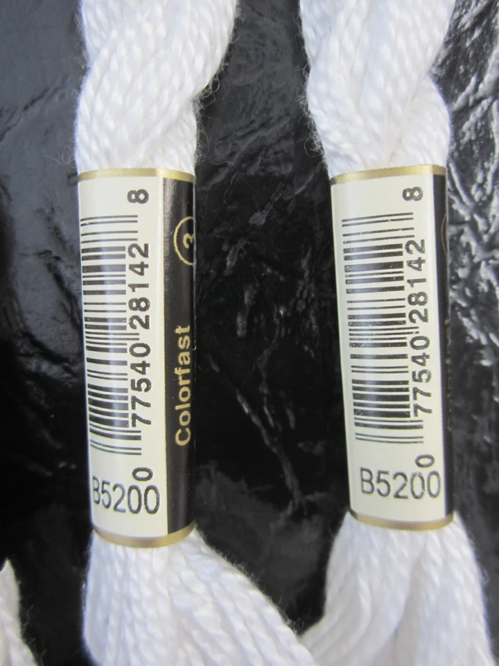 DMC Cotton Perle #3 "Bright White"  #B2500 Embroidery Floss Thread 15.4 yards - Image 2 of 2