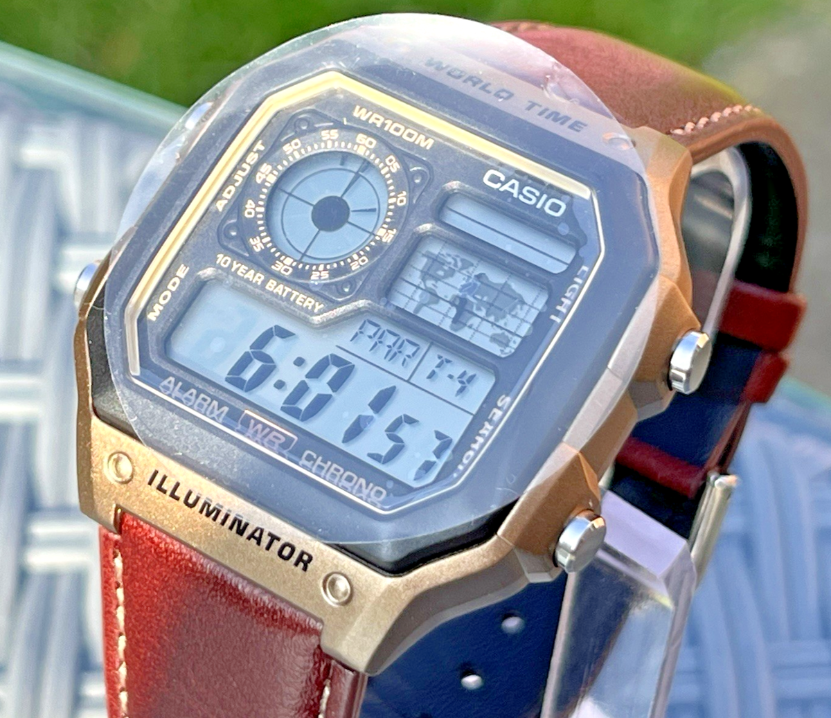 CASIO AE-1200WHL-5AVDF MENS ILLUMINATOR ROYALE BRONZE CHRONO