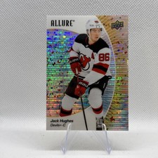 2023-24 Upper Deck Allure Gold Glitter Bomb 128/199 Jack Hughes #97