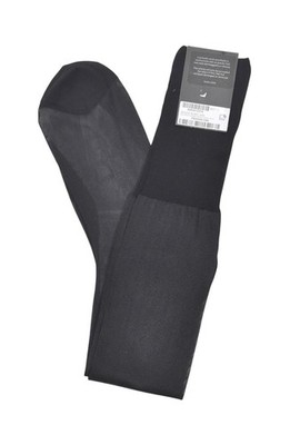 Authentic Men's Gucci Black Silk Cotton Knee High Dress Socks