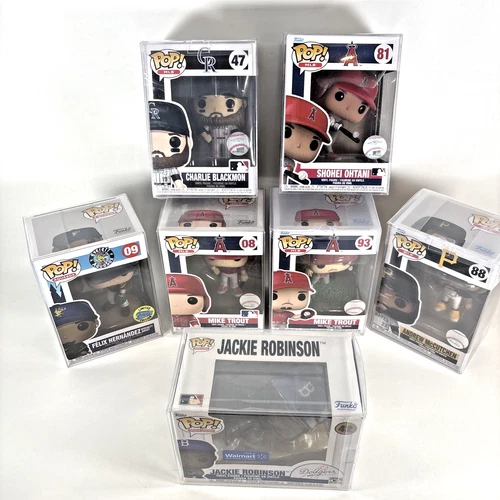 Funko Pop! MLB Lot of 7 Robinson Blackmon McCutchen 2 Trout Ohtani