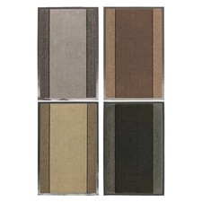 Image of JVL Miracle Striped Machine Washable Barrier Door Floor Mat 40x60cm