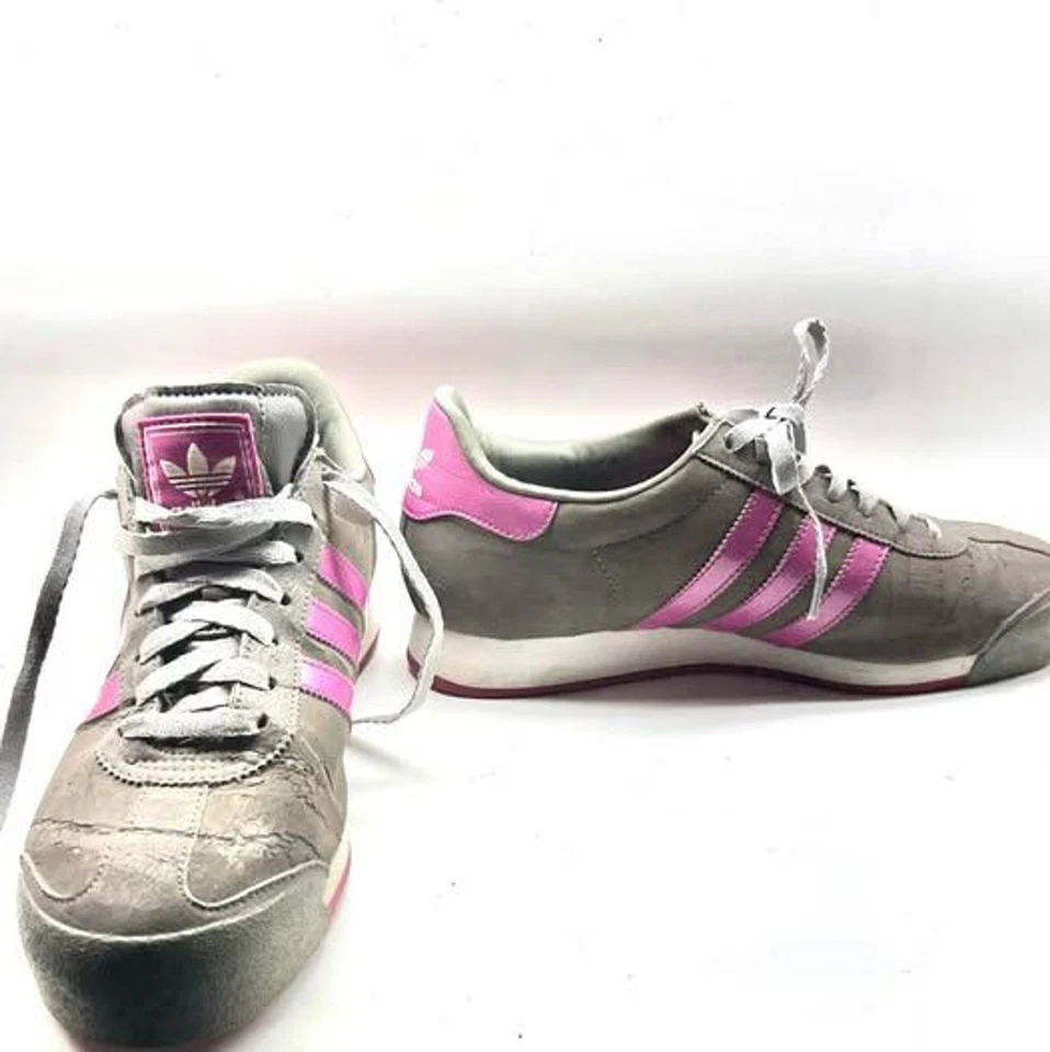 TOTALMENTE NUEVO Adidas Original Samoas Mujer’s Gris/Blanco Zapatos para Correr Tenis 9 Foto 4 de 4
