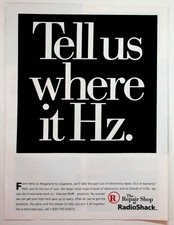 Vintage 1980s RadioShack Repair Shop Electronics VCR IBM Magazine Ad Ephemera