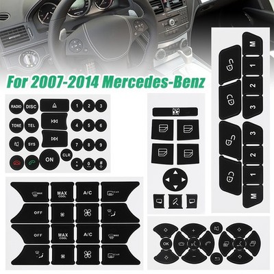 Door Steering AC Window Repair Button Kit Decal Stickers For Mercedes 2007-2014