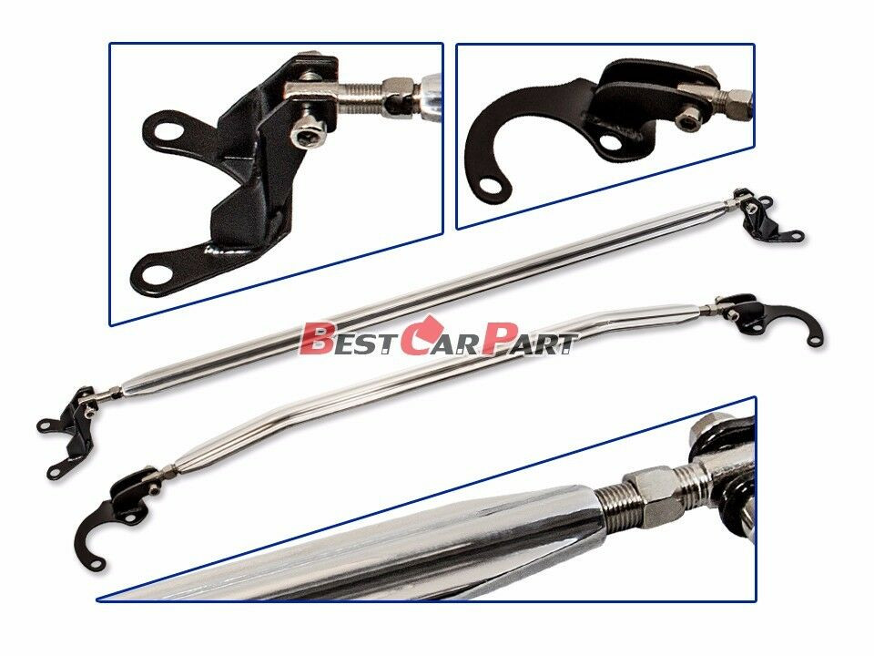 93-97 Honda Civic Del Sol Upper Strut Tower Bars Brace 2 pieces Front + Rear