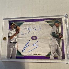 2021 Topps Definitive Barry Zito & Jesus Luzardo Athletics dual auto 3/5