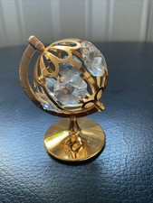 VINTAGE CRYSTAL TEMPTATIONS MINIATURE WORLD GLOBE FIGURINE. 2 1/2 Inches Tall