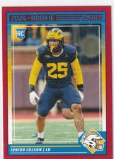 2024 SCORE #359 JUNIOR COLSON RED- LOS ANGELES RAMS