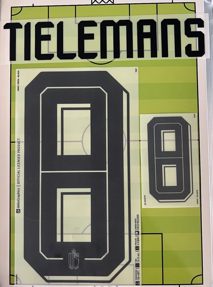Flocage Officiel TIELEMANS #8 Belgique Away Extérieur Coupe Du Monde 2026 - Photo 1/1