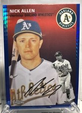 2023 Topps Chrome Platinum Anniversary Nick Adams Blue Prism RC #381