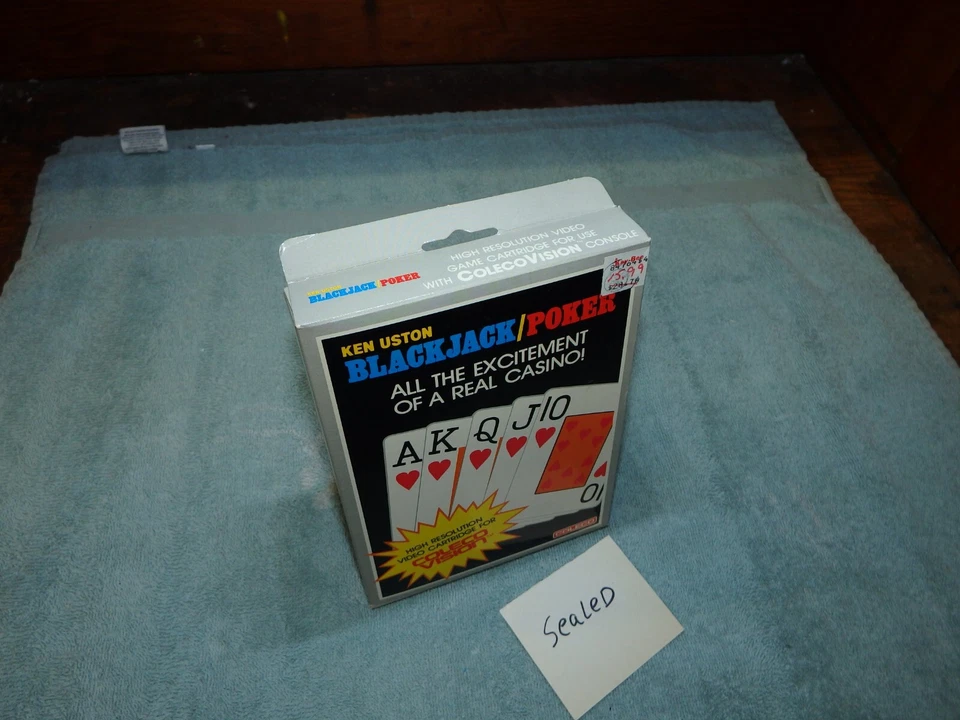 BLACKJACK  - COLECOVISION Video Game System NEW & SEALED !! (DENTED BOXES) - Image 3 of 4