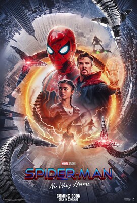 Spiderman No Way Home movie poster (c)  - 11'' x 17'' - Tom Holland