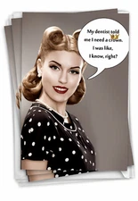 Needs A Crown: Hilarious Birthday Pack Set Of 3 Cards