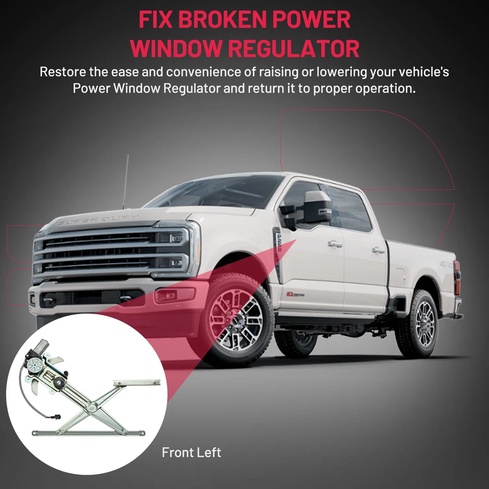 Power Window Regulator With Motor Front Left Side Fit For 2006 Isuzu i-280 i-350 - Image 4 of 4