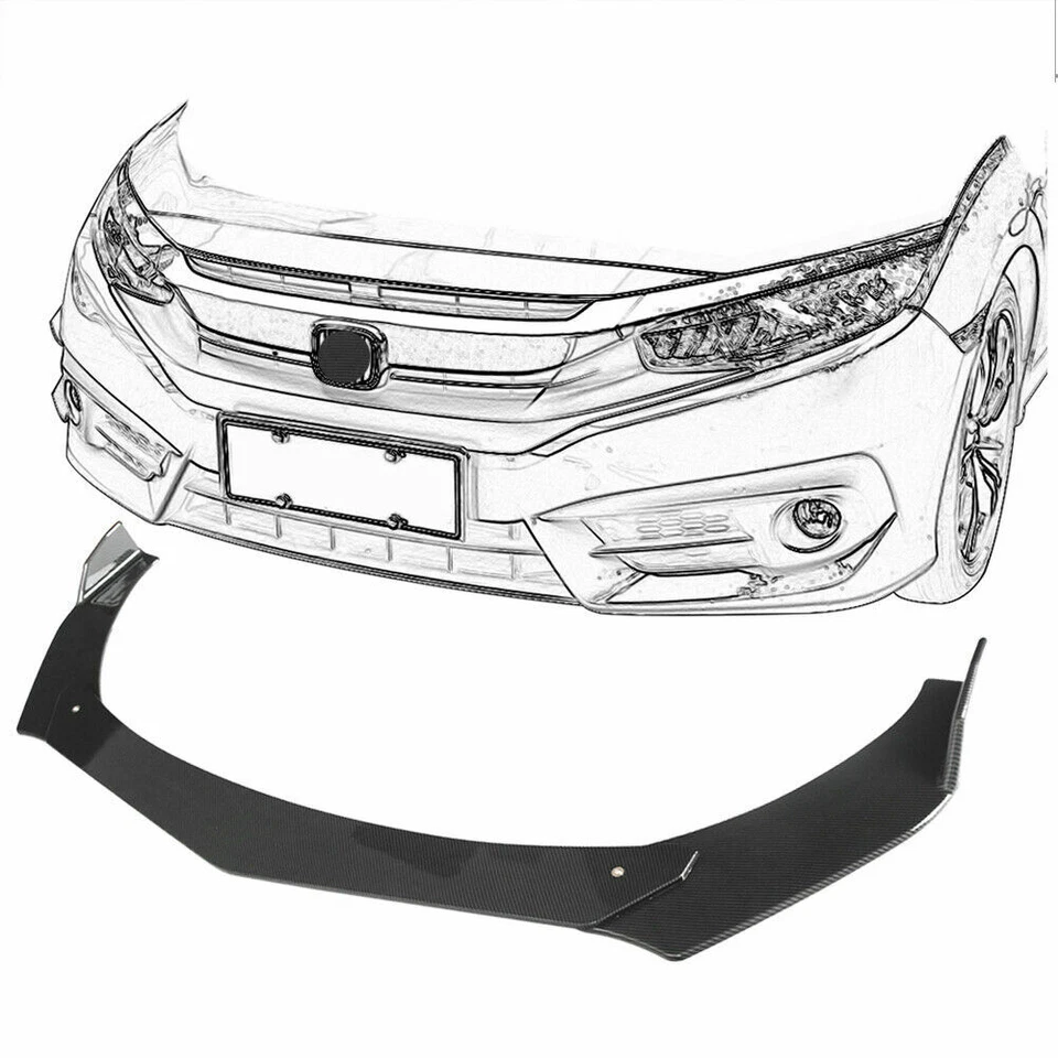 Parachoques delantero divisor de fibra de carbono para Mercedes-Benz W216 CL63 AMG Foto 4 de 4