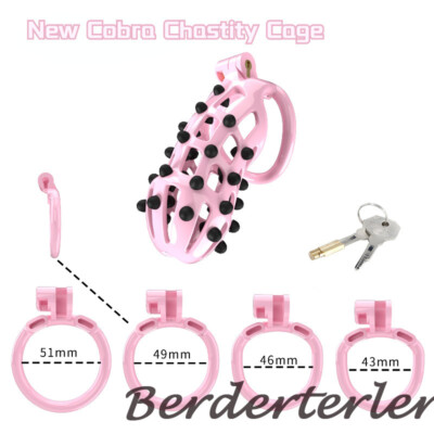 Cobra Chastity Lock Barbed Cage Anti-Cheating Chastity Device Bondage Cage Men