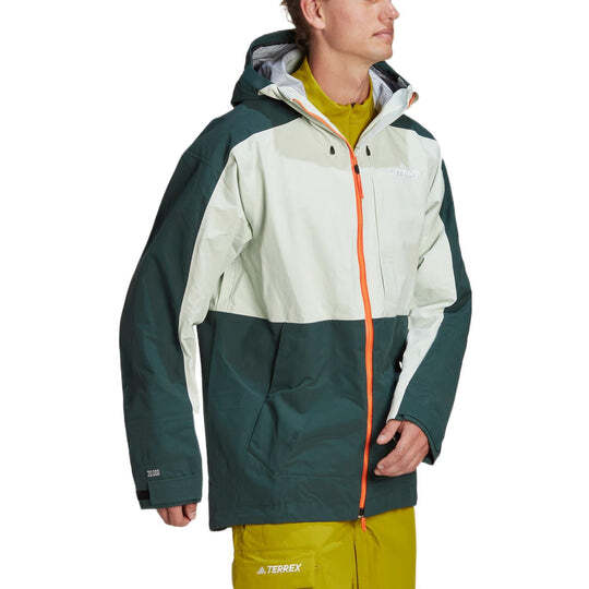 adidas Terrex Post-Consumer Snow Jacket 'White Green' HC7727   - Men's image 4