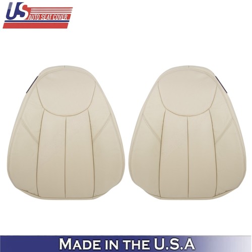 2003-2007 for Mercedes Benz R230 SL500 Front Seat Covers Genuine Leather Beige - Picture 2 of 12